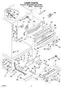 LINER Diagram and Parts List for KBLC36FKS00  KitchenAid Refrigerator