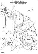 SECTION Diagram and Parts List for LEV6634BN2  Whirlpool Dryer