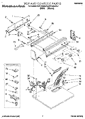 TOP AND CONSOLE, LIT/OPTIONAL Diagram and Parts List for KGYL510BWH1  KitchenAid Dryer