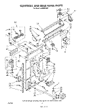 CONTROLS AND REAR PANEL Diagram and Parts List for LA3400XSW0  Whirlpool Washer