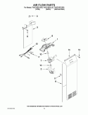 AIR FLOW PARTS Diagram and Parts List for 7WSC19D2XS00  Whirlpool Refrigerator