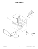 PUMP PARTS Diagram and Parts List for KUIC15PRXS3  KitchenAid Ice Maker