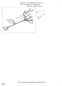 WIRING HARNESS, OPTIONAL Diagram and Parts List for RB260PXYB1  Whirlpool Wall Oven