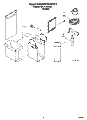 ACCESSORY  PARTS Diagram and Parts List for GACP15XXMG2  Whirlpool Trash Compactor