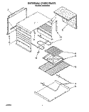 INTERNAL OVEN Diagram and Parts List for FEP210VW2  Roper Range