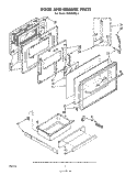 DOOR AND DRAWER Diagram and Parts List for RS576PXL1  Whirlpool Range