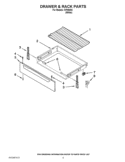 DRAWER & RACK PARTS Diagram and Parts List for IVP85803  Inglis Range