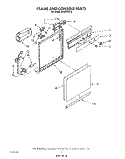 FRAME AND CONSOLE Diagram and Parts List for DU4095XX0  Whirlpool Dishwasher