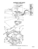 MACHINE BASE Diagram and Parts List for LA5360XSW0  Whirlpool Washer