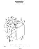 CABINET Diagram and Parts List for LA5380XPW2  Whirlpool Washer