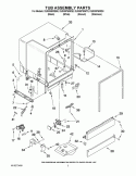 TUB ASSEMBLY PARTS Diagram and Parts List for DU930PWWS0  Whirlpool Dishwasher