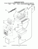 ICEMAKER PARTS Diagram and Parts List for GX5FHDXVA01  Whirlpool Refrigerator