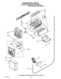 ICEMAKER PARTS Diagram and Parts List for ISC23CNEXW01  Whirlpool Refrigerator