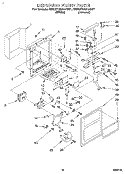 DISPENSER FRONT Diagram and Parts List for 3ED27DQXAW01  Whirlpool Refrigerator