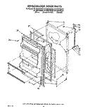 REFRIGERATOR DOOR, LIT/OPTIONAL Diagram and Parts List for RT18DKYWW03  Roper Refrigerator