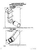 LCK4500, LCK4600 Diagram and Parts List for LT5000XVW0  Whirlpool Washer Dryer Combo