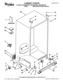 CABINET PARTS Diagram and Parts List for GSC25C6EYY01  Whirlpool Refrigerator