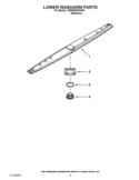 LOWER WASHARM PARTS Diagram and Parts List for 7WDF530PAYM2  Whirlpool Dishwasher