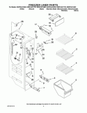 FREEZER LINER PARTS Diagram and Parts List for ED5FHAXVA03  Whirlpool Refrigerator