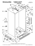 CABINET PARTS Diagram and Parts List for KSSC42FTS15  KitchenAid Refrigerator