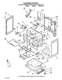 CHASSIS PARTS Diagram and Parts List for WFE371LVS1  Whirlpool Range