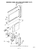 CONTROL PANEL AND UPPER OVEN DOOR Diagram and Parts List for SE953PSKT1  Whirlpool Range