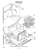 SECTION Diagram and Parts List for RS600BXK1  Whirlpool Range