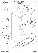 CABINET PARTS Diagram and Parts List for IR2MHMXRS01  Whirlpool Refrigerator