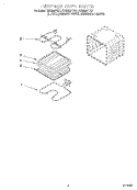 INTERNAL OVEN Diagram and Parts List for RBS305PDQ1  Whirlpool Wall Oven