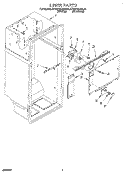 LINER Diagram and Parts List for KTRD18KAAL21  Whirlpool Refrigerator