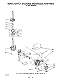 BRAKE, CLUTCH, GEARCASE, MOTOR AND PUMP Diagram and Parts List for AL5143VG0  Whirlpool Washer