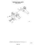 CONTROL PANEL Diagram and Parts List for MW1000XS1  Whirlpool Microwave