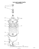 TUB AND BASKET Diagram and Parts List for LT4900XSW3  Whirlpool Washer Dryer Combo