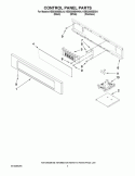 CONTROL PANEL PARTS Diagram and Parts List for KEBS208SSS04  KitchenAid Wall Oven