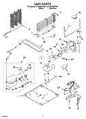 UNIT PARTS Diagram and Parts List for GT9SHKXMS01  Whirlpool Refrigerator
