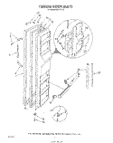 FREEZER DOOR Diagram and Parts List for 8624W1B  Roper Refrigerator