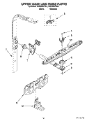 UPPER WASH AND RINSE PARTS Diagram and Parts List for KUDB03CTBL1  KitchenAid Dishwasher
