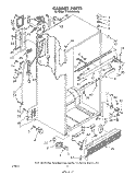 CABINET Diagram and Parts List for ET20EKXSW00  Whirlpool Refrigerator