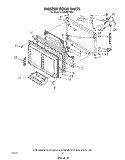 FREEZER DOOR Diagram and Parts List for ET25DMXVM01  Whirlpool Refrigerator