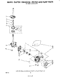 BRAKE, CLUTCH, GEARCASE, MOTOR AND PUMP Diagram and Parts List for LA5591XPW3  Whirlpool Washer