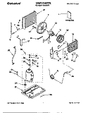 UNIT, LITERATURE Diagram and Parts List for TA05002F0  Whirlpool Air Conditioner