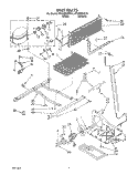 UNIT Diagram and Parts List for RT25BKXZW01  Roper Refrigerator