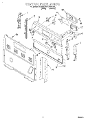 CONTROL PANEL Diagram and Parts List for FES364EN0  Whirlpool Range