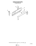 BACKGUARD Diagram and Parts List for FGP315VW0  Roper Range