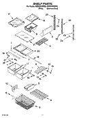 SHELF PARTS, OPTIONAL PARTS Diagram and Parts List for GB9SHKRMS00  Whirlpool Refrigerator