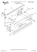 CONTROL PANEL Diagram and Parts List for RS610PXYH1  Whirlpool Range