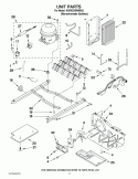 UNIT PARTS Diagram and Parts List for KSRS22MWMS02  KitchenAid Refrigerator