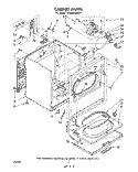 SECTION Diagram and Parts List for LE9800XMW0  Whirlpool Dryer