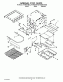 INTERNAL OVEN PARTS Diagram and Parts List for KGSK901SBL02  KitchenAid Range