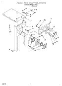 PANEL AND CONTROL Diagram and Parts List for KUCC151GBT1  KitchenAid Trash Compactor